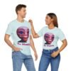 Be Happy - Alien Attitudes Unisex Short-Sleeve Tee - Image 112