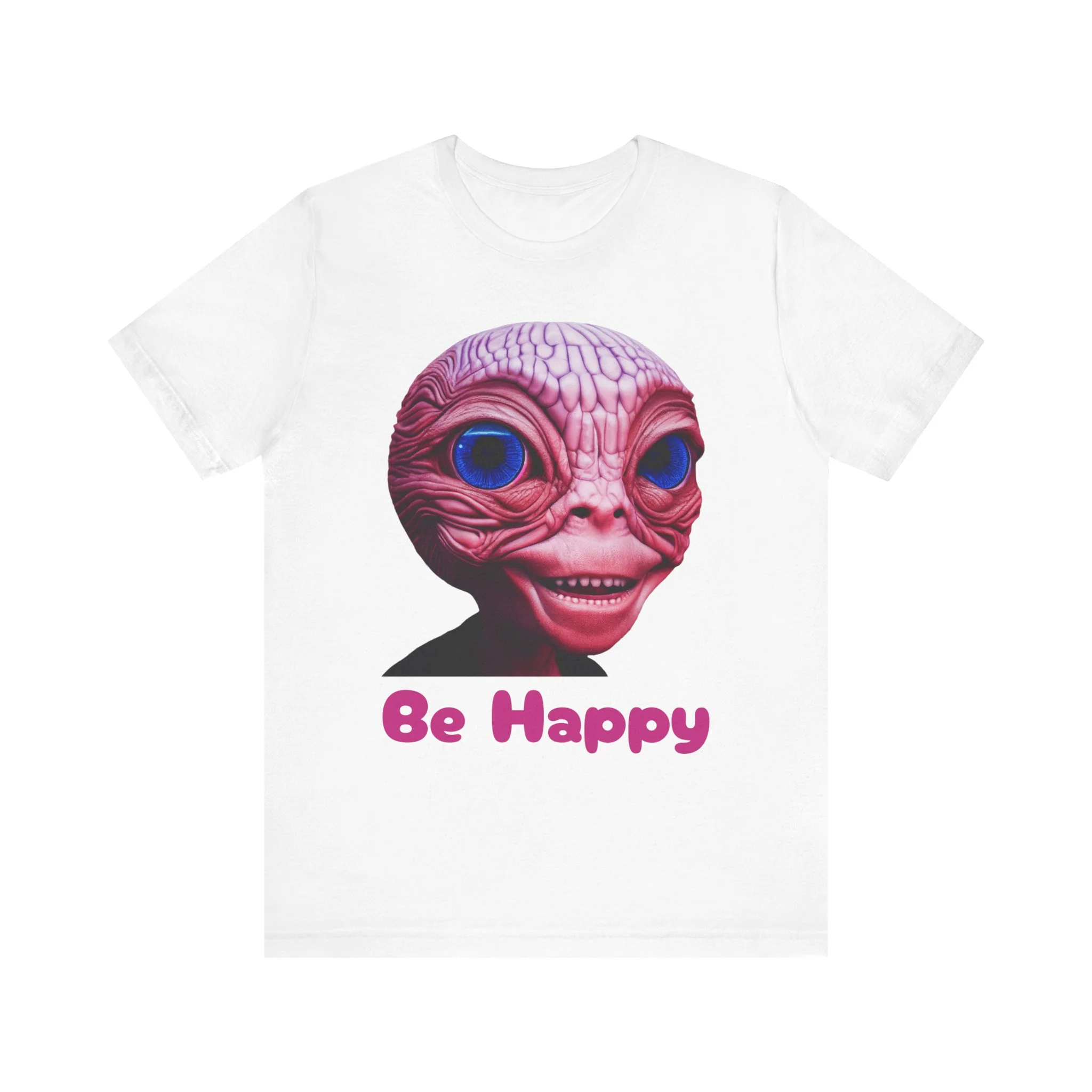 Be Happy - Alien Attitudes Unisex Short-Sleeve Tee