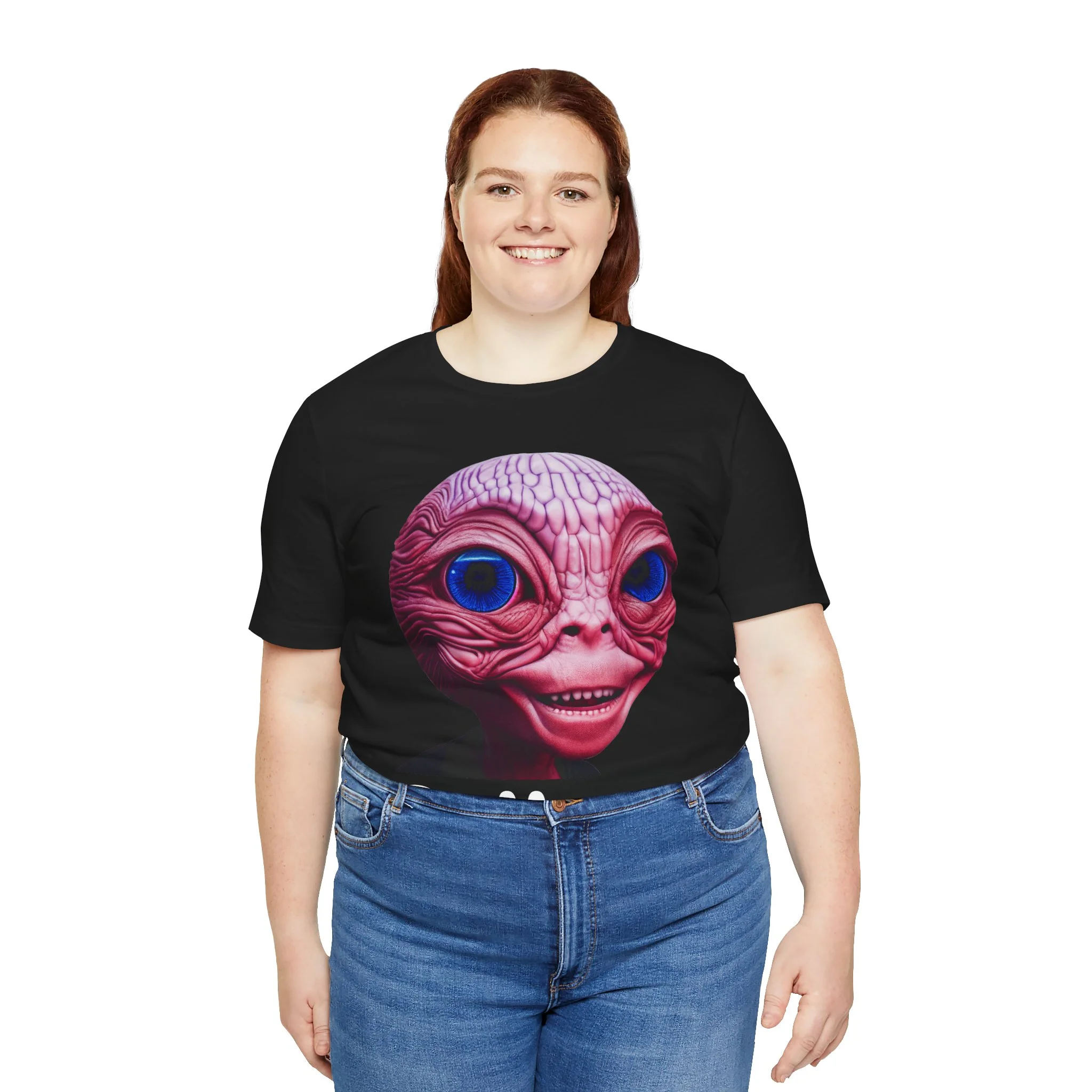 Be Happy - Alien Attitudes Unisex Short-Sleeve Tee - Image 44