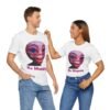 Be Happy - Alien Attitudes Unisex Short-Sleeve Tee - Image 25